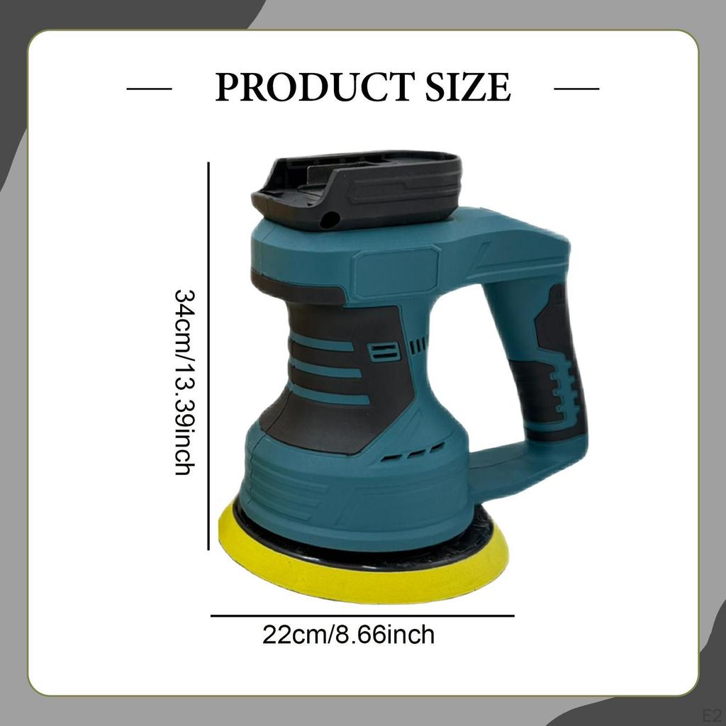 Car Polisher Waxer Portable Handheld Grinding Compact Surface Digital Display for DIY
