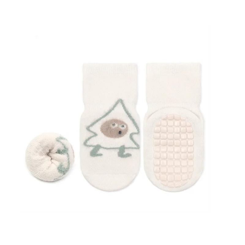 Children's Girl Boy Socks Anti Slip Terry Baby Cotton Socks for Girls Boys Casual Soft Print Toddler Kids Cartoon Sock Non-slip Winter