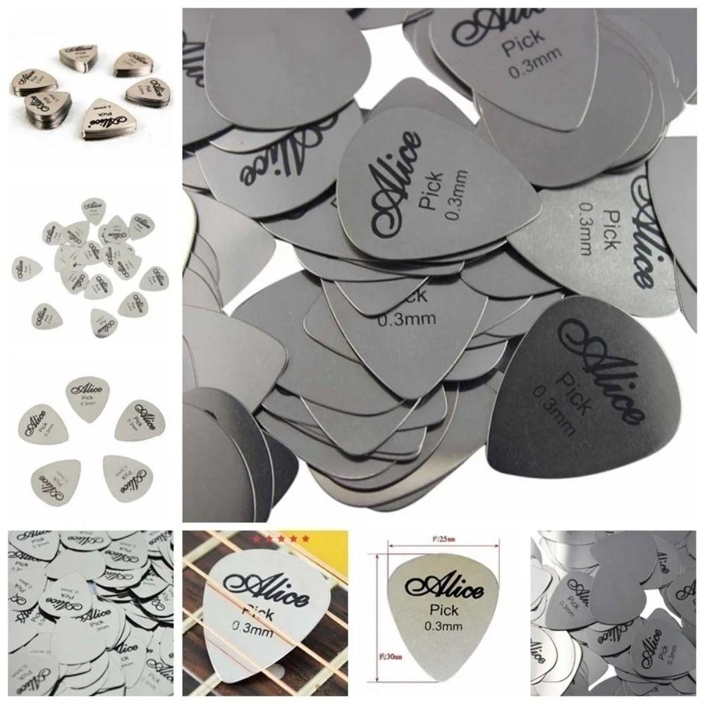 1/5Pcs Replacement Acoustic Guitar Picks Sparkling Guitar Pick Beatpicks New Metal Guitar Pick