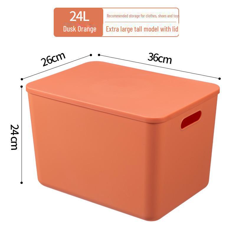 Large Plastic Storage Box for Clothing and Sundries - Ideal for Dorm or Home
