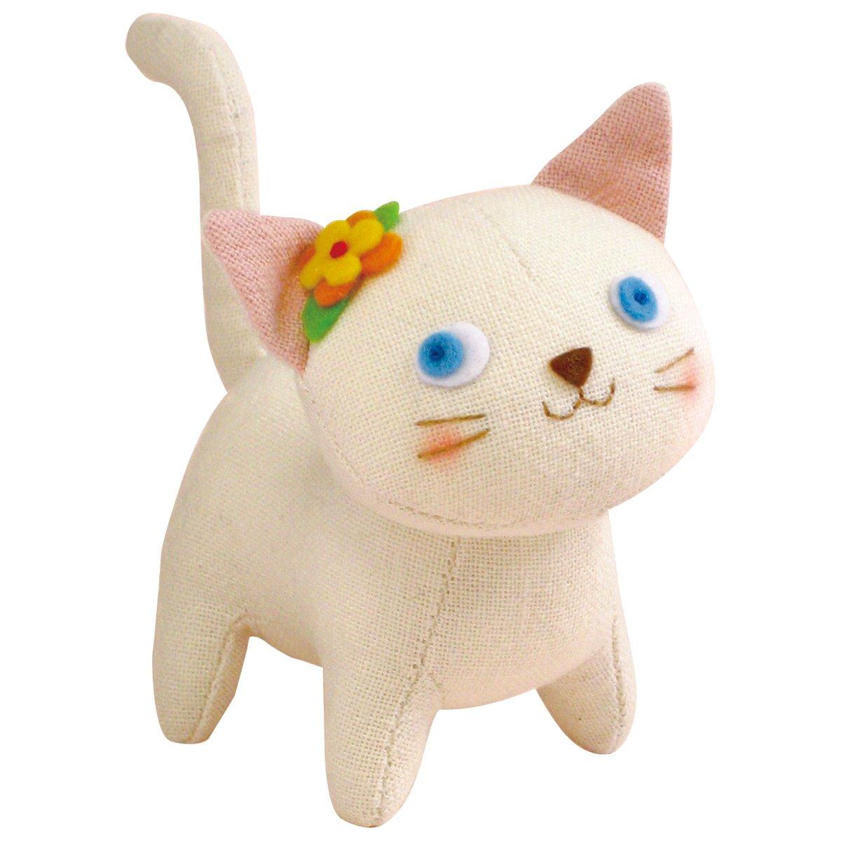 

Olympus Seishi Patchwork Kit Stuffed Animal Oshii Kitten Shiro PA452