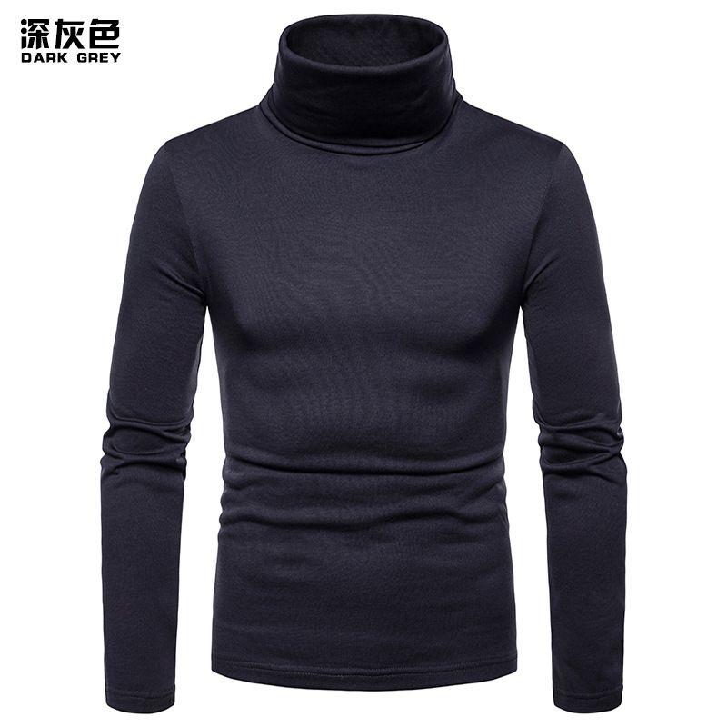 Cotton Thermal Mens Turtle Neck Skivvy Turtleneck Sweaters Stretch Tops Shirt