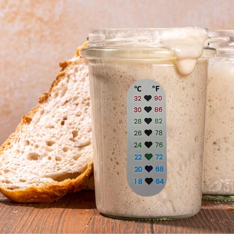 1 Stück Batterielose Küchenthermometer-Aufkleber - Sofortige Temperaturüberwachung zum Backen Küchenwerkzeug Thermometer-Aufkleber