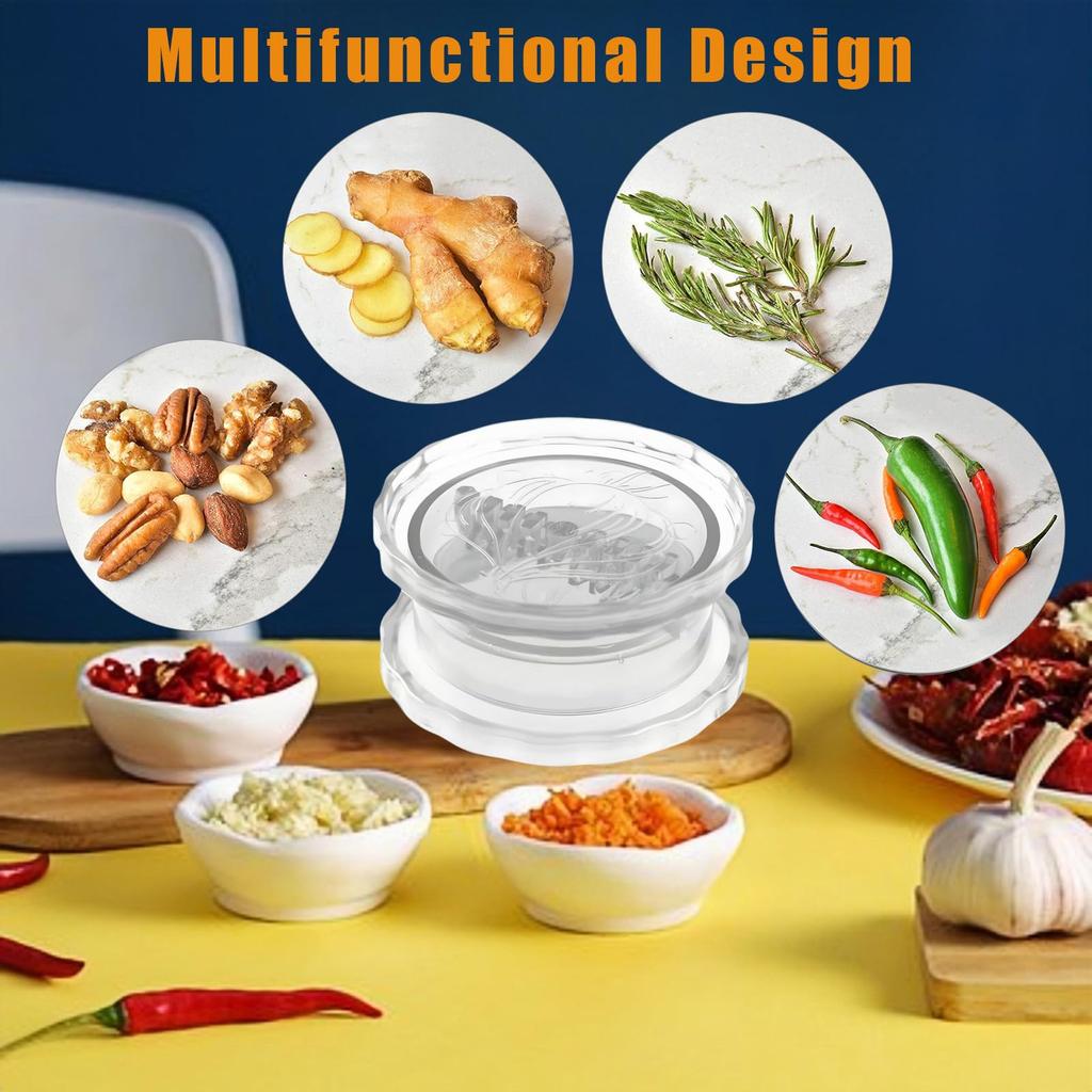 Manual & Masher, Multi-Functional Mincer Garlic, Herbs, Impact Resistant Kitchen Gadget & Home Accessory