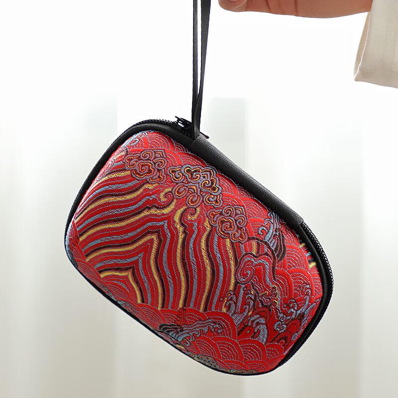 Portable Ceramic Travel Tea Set - Mutton Fat Jade Style