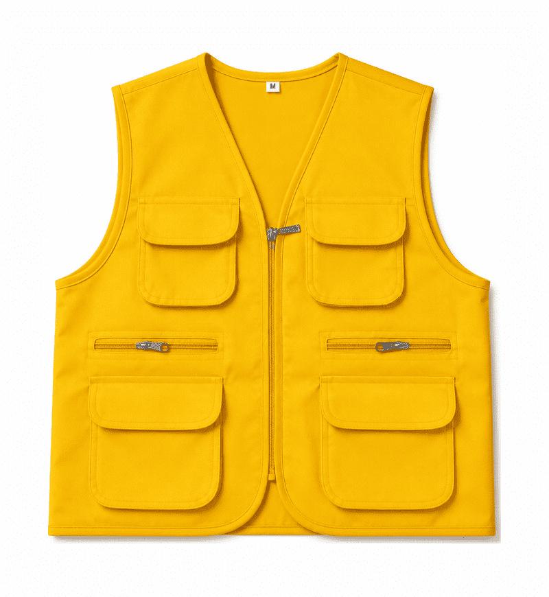 Custom Logo Multi-Pocket Volunteer Vest for Community and Photography Events