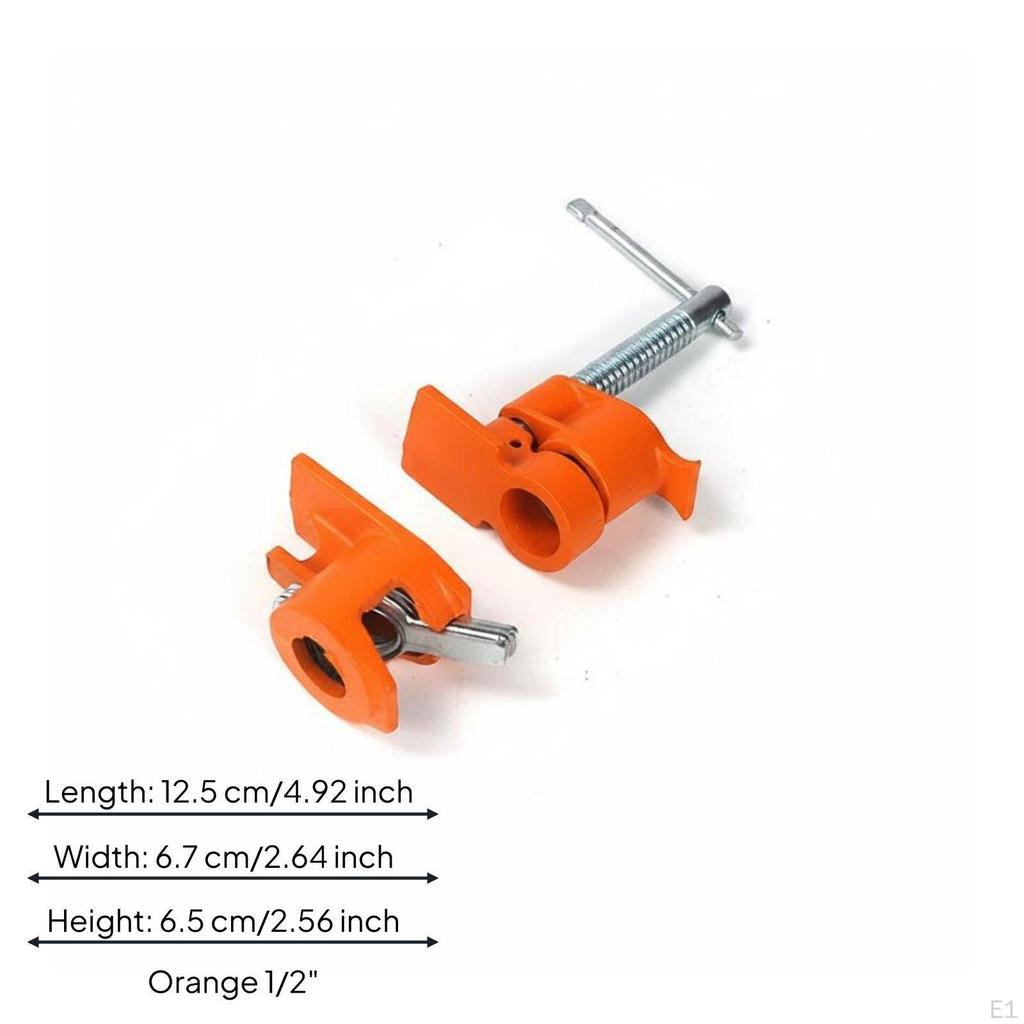 Wood Gluing Pipe Clamp Sturdy Construction Fixture HeavyDuty Panel Clamping Tool for