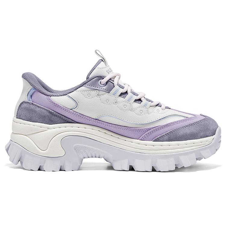 Skechers Street Slip-On Honey Cake Shoes Comfortable Versatile Non-Slip Thick Sole Wear-Resistant Low-Top Casual Shoes Women Sneaker 177258-PRMT