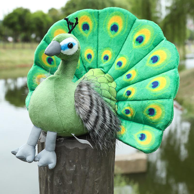 Peacock Plush Toy Doll - Zoo Souvenir for Kids