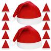 25Pcs Santa Hats Adult Christmas Hat Holiday Party Headwear Xmas Costume Accessories Photo Booth Props Christmas Decorations
