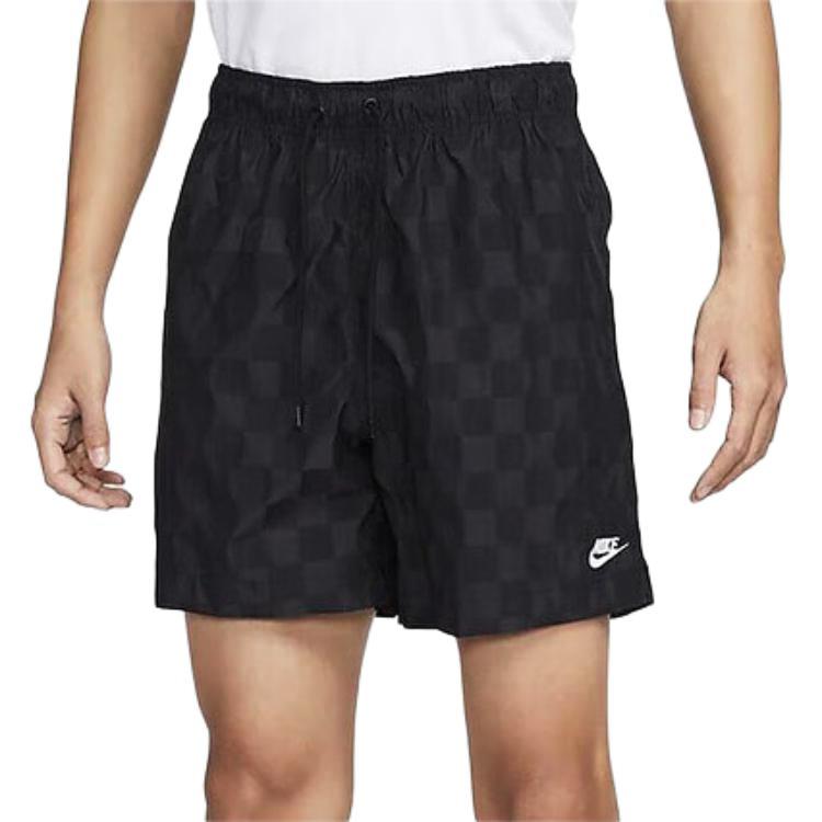 Nike SS24 Brand Logo Comfortable Trendy Woven Casual Shorts Men Shorts Black FN3099-010