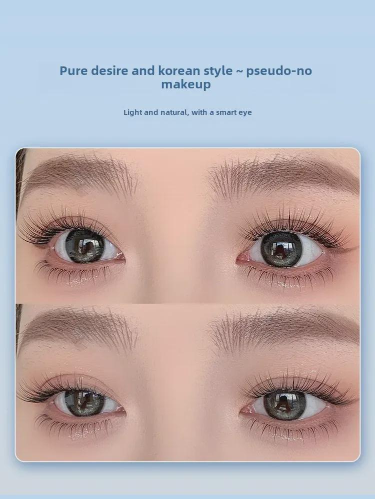 Effortless Self-Adhesive French Fluffy False Eyelashes: Single Cluster, Natural & Dense for Novices