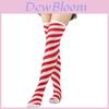 Dicke, kniehohe Socken aus Baumwollmischgewebe für Damen, dehnbar, einfarbig, gestreift, im europäischen und amerikanischen Stil