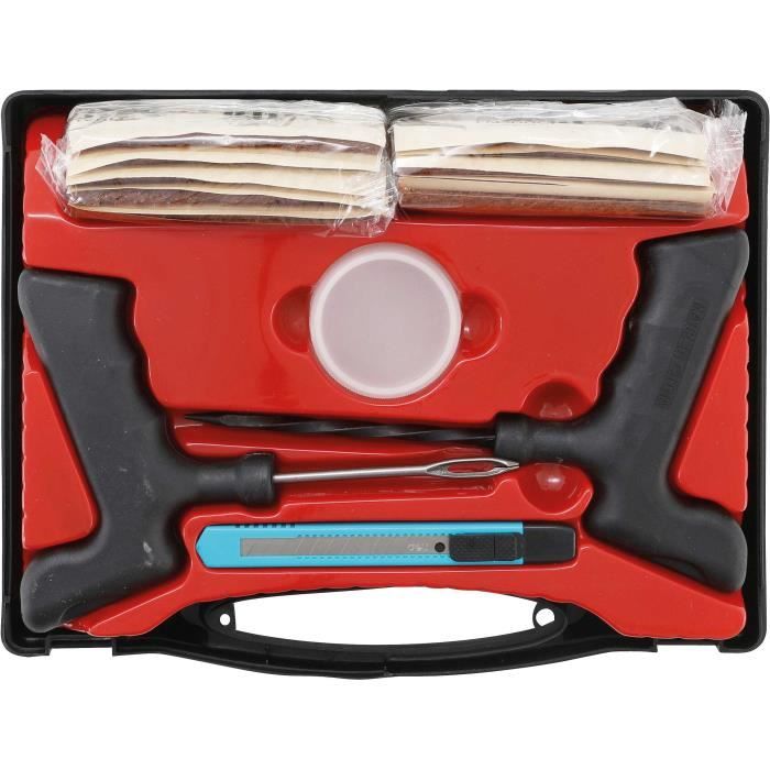 Kit de réparation de pneus - BGS - 8911 - 54 pièces - Compatible voiture, quad, remorque - Tresses US