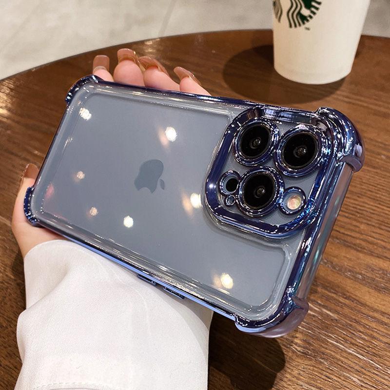 iPhone 17 AIR Anti-Drop Case with Lens Film and Electroplated Protection for iPhone 16 Pro