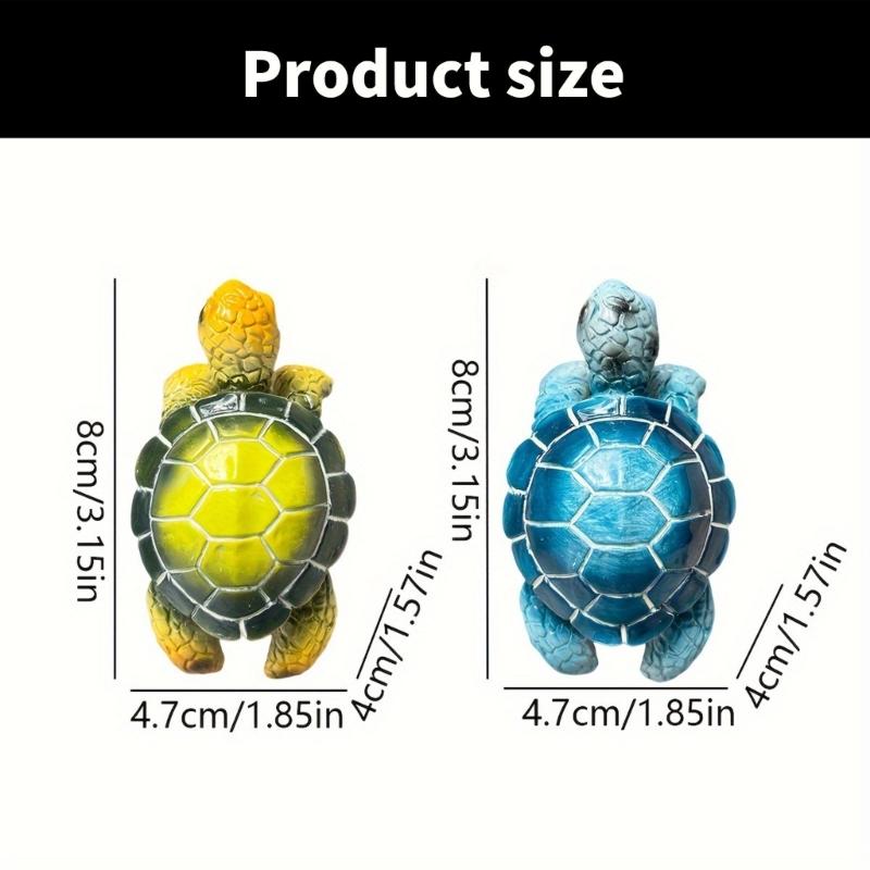 Whimsical Tortoises Figurine Planter, Resin Hanging Garden Outdoor Accent Ornaments for Pots and Home Decoration Garden