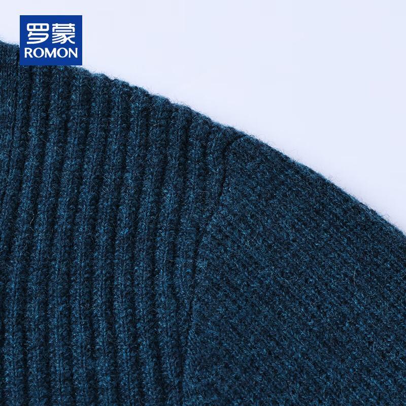 ROMON Men's 100% Cashmere Mock Neck Sweater