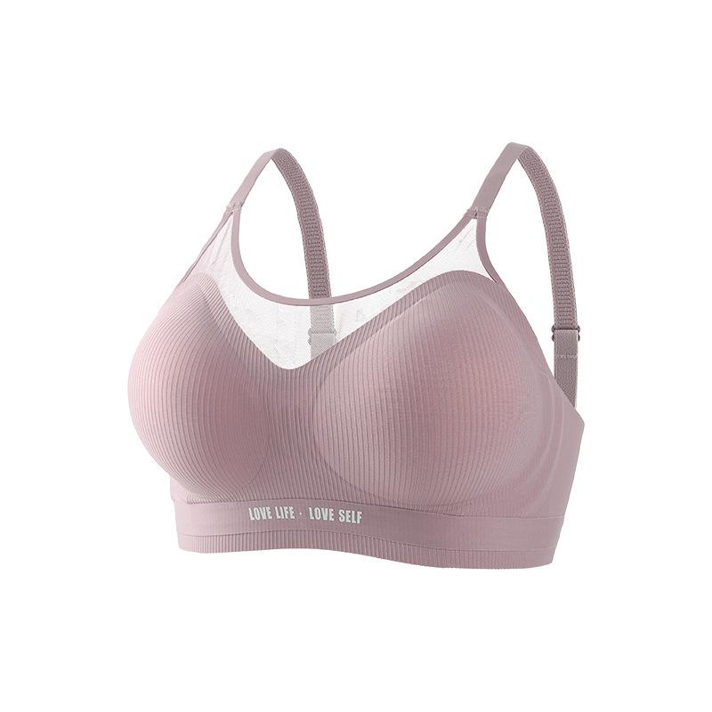 

Traceless steel ring-free jelly glue upper support anti-sagging soft support comfortable back bra 2xl [40/90abc recommended 75-82.5kg ]