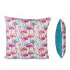 Coussin - Flamants roses - 37x37 cm - 100% polyester - Déhoussable