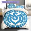 MSV Duisburg Pattern Bedding Home Decoration Birthday Gift (1 * Duvet Cover + 2 * Pillowcase, Without Core)