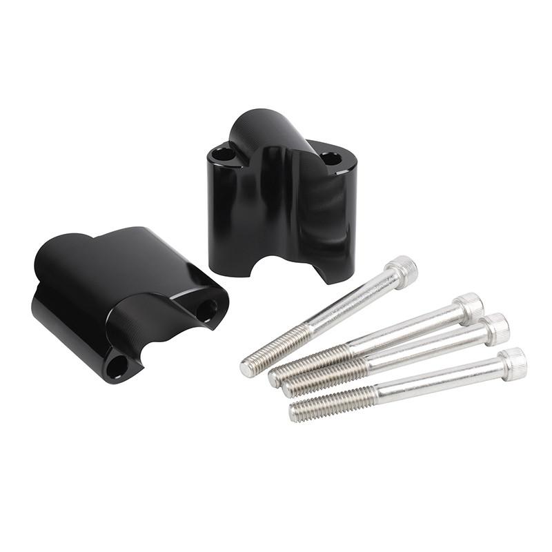Motorcycle 2'' Rise Handle Bar Risers For Harley XL 1200X Forty-Eight 2010-2018 Handlebar Riser Mount Adapter