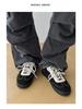 2025 Versatile Men's White Sporty Sneakers with Double Laces - Casual, Trendy, Flat, Skate & German Trainer