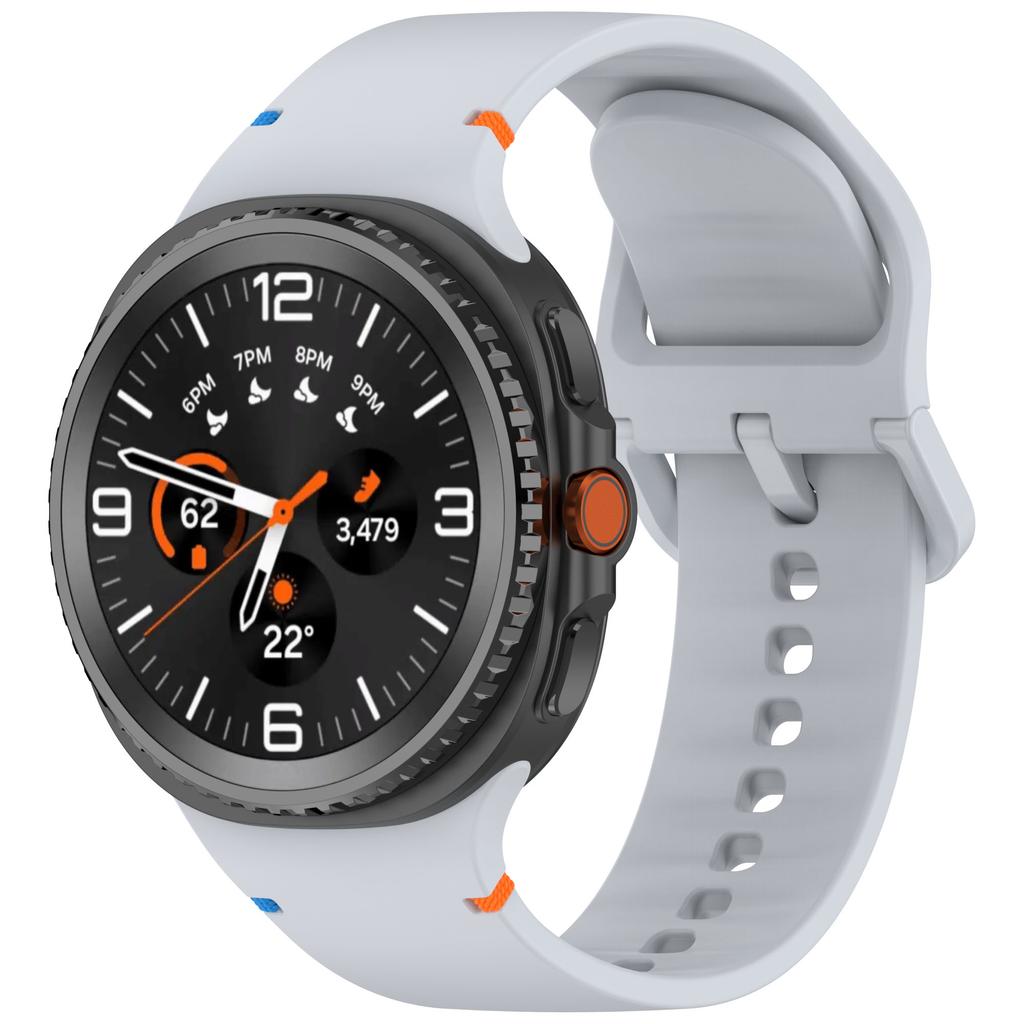Sports Silicone Strap For Samsung Galaxy Watch 8 40mm 44mm Official Stitch Bracelet Wristband Galaxy Watch 8 Classic 46mm Correa