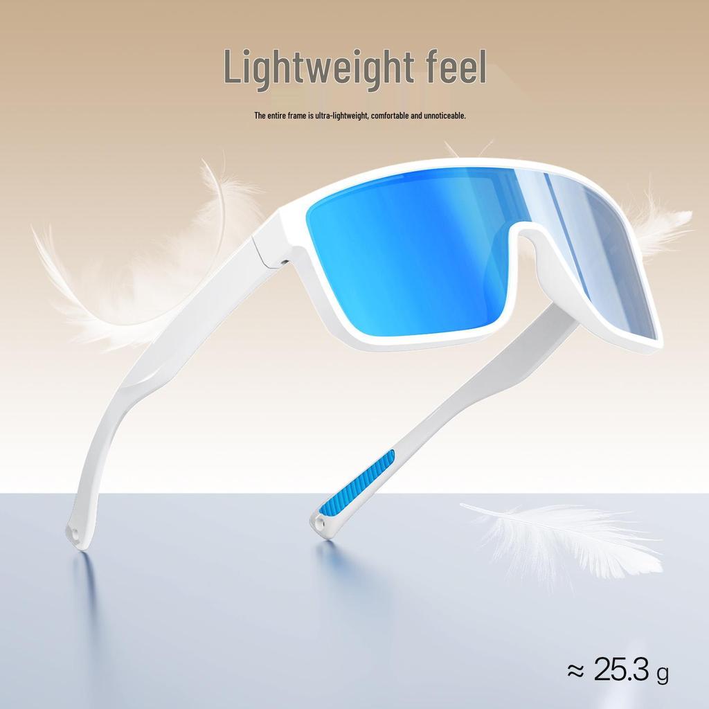 TR90 One-piece Polarized Sunglasses: Fashionable, Anti-UV Protection for Men and Women, Ideal for Outdoor Running and Cycling