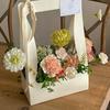2Pcs Creative Hand-Folded Folded Flower Box Flower Gift Box Romantic Flower Arrangement Box Portable Bouquet Wrapping Box