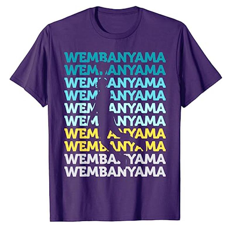 Wembanyama Basketball Amazing Gift Fan T-Shirt Basketball Player Graphic Tee Tops Men's Fashion Sports Outfits Husband Boys Gift