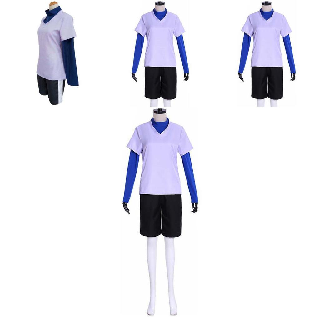 Hunter×hunter Anime Killua Zoldyck Cosplay Costume Uniform Suit Full Outfit Set