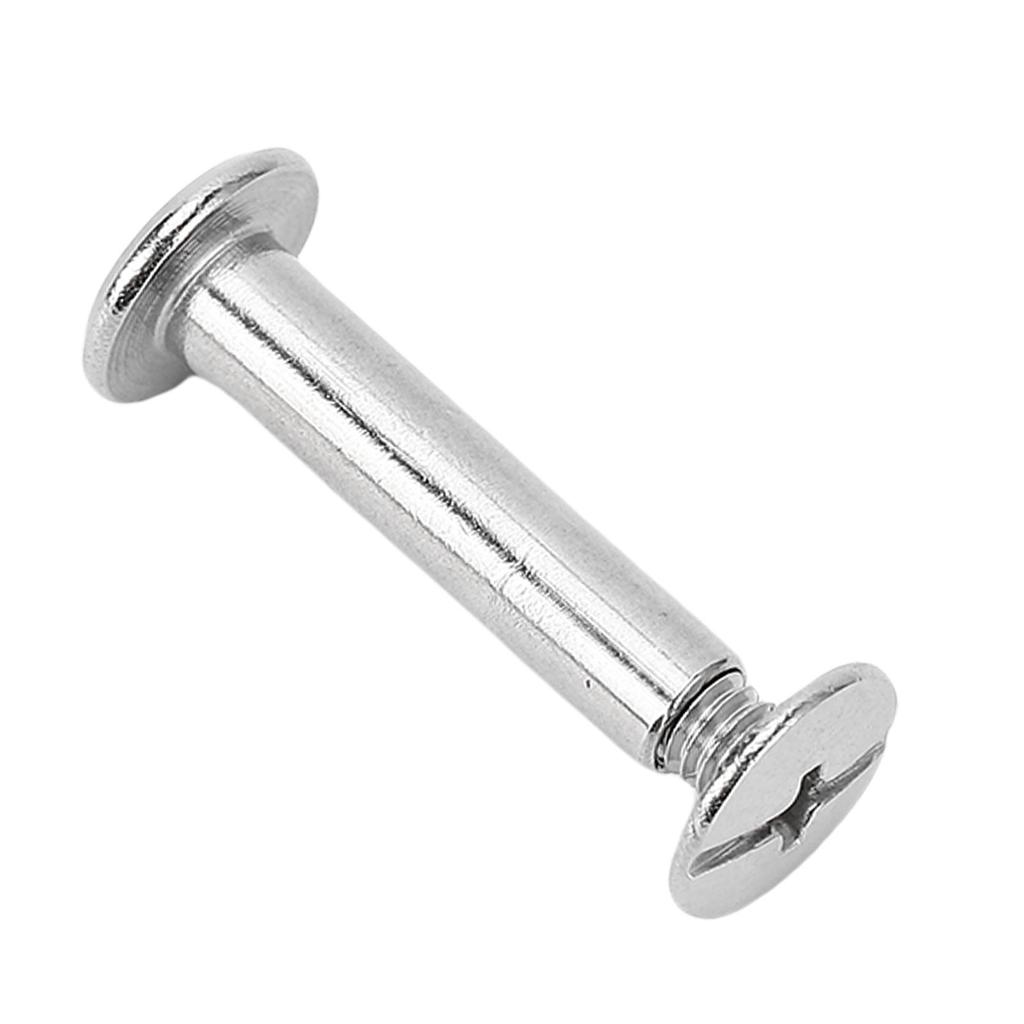 50 Set Flat Round Head Rivet M3.5 4.5x20x9mm Stainless Steel Binding Post Screws Set for