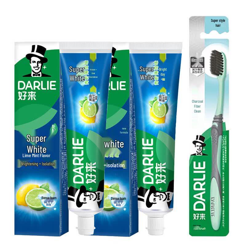 Darlie Ice Cool Fresh Lime Mint Ultra White Toothpaste Set