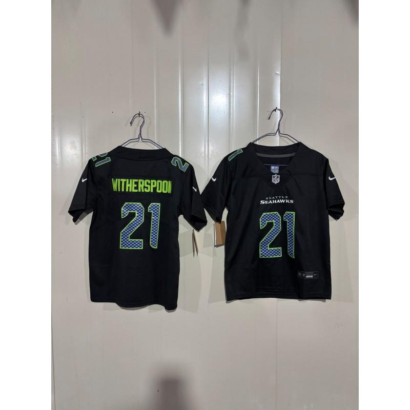 Kids Seattle Seahawks Fan Apparel Cotton Blend Embroidered Team Jersey Rugby Sports Fans