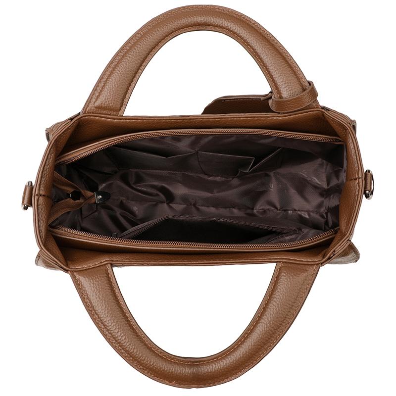 Elegant Embossed Flower Design Faux Leather Tote Bag with Adjustable Shoulder Strap