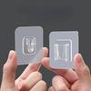 10 Pairs Double-Sided Adhesive Wall Hooks Transparent Hooks Bedroom Kitchen Multi-purpose Organizer Holders