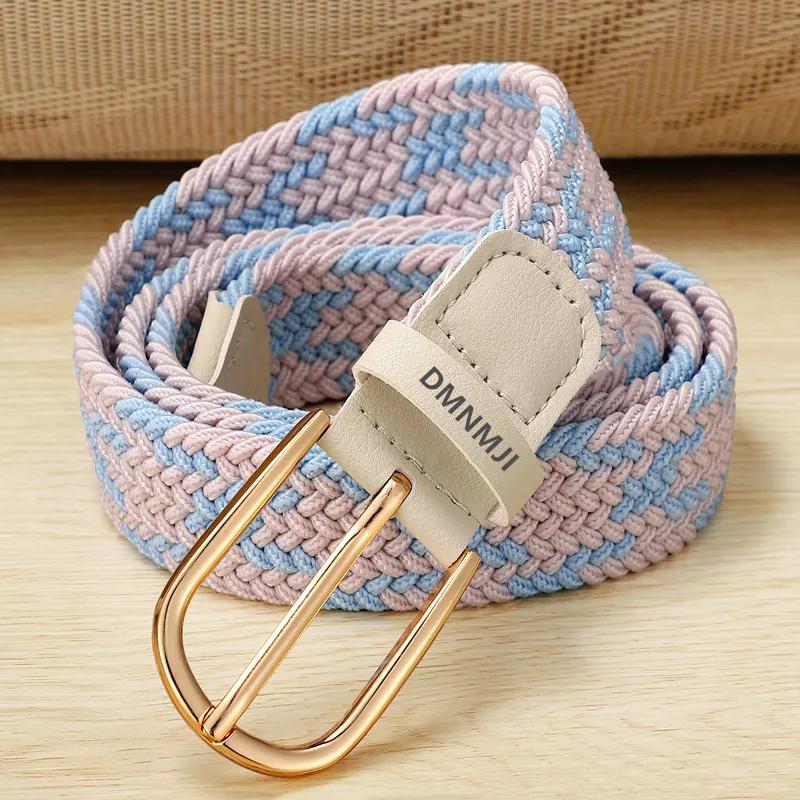 WTEMPO 1PC Bohemian Style Elegant Retro Casual Belts Color Matching Woven Belts Suitable for Summer Beach Ideal for Matching with Dresses and Skirts