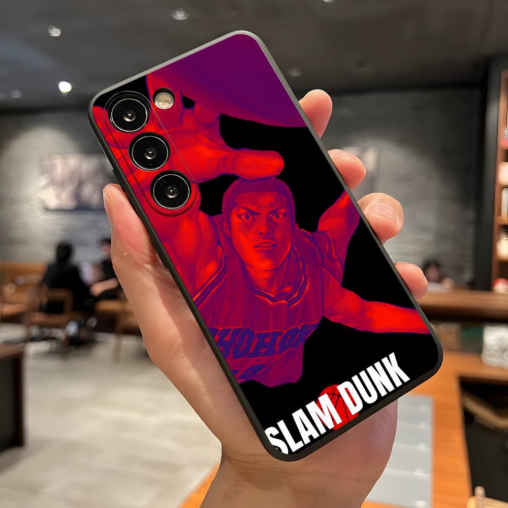 SLAM DUNK Phone Case For Samsung A56 A36 A26 A16 A15 A25 A35 A55 A14 A34 A24 A54 Black Soft Shell