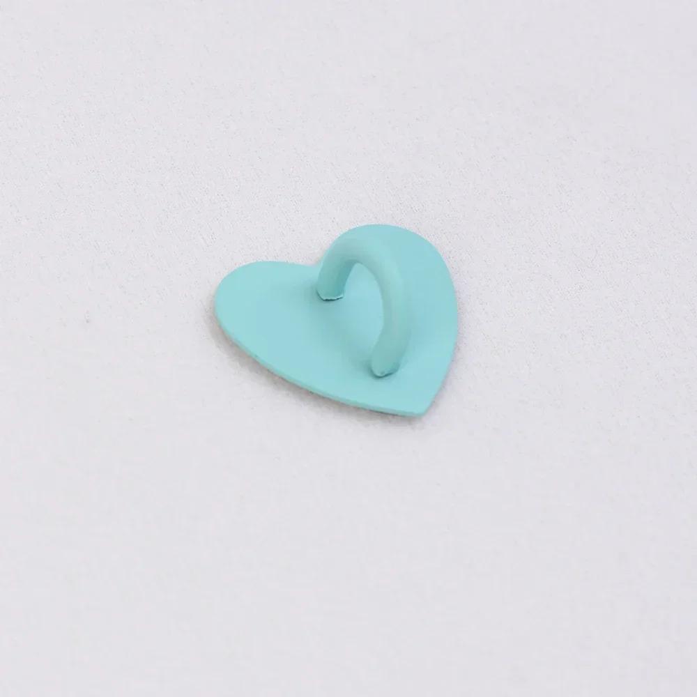 Cellphone Finger Ring Holder Adhesive Metal Phone Heart Shaped Stand Hooks Charms Clasp for DIY IPhone Case IPad Tablet Supplies