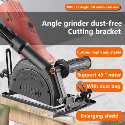 1 Set Cutting Machine Bracket Depth Adjustable Polishing Machine Holder Grinder Protective Cover Home Supply
