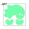 Spooky Night Atmosphere Decor Halloween Glow in The Dark Wall Stickers, Luminous Ghost Hand And Bat Removable PVC Stickers Decals, Horror Theme