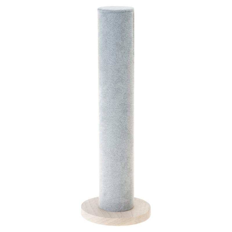 Wood Base Cylinder Vertical Hair Accessory Holder Display Stand for Scrunchies and Headbands Jewelry Presentation Rack