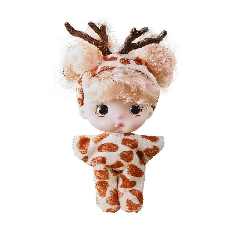 Adorable 8cm Mini Doll Cute Toy Figure Bjd Collectible Baby Figurine Gift Set