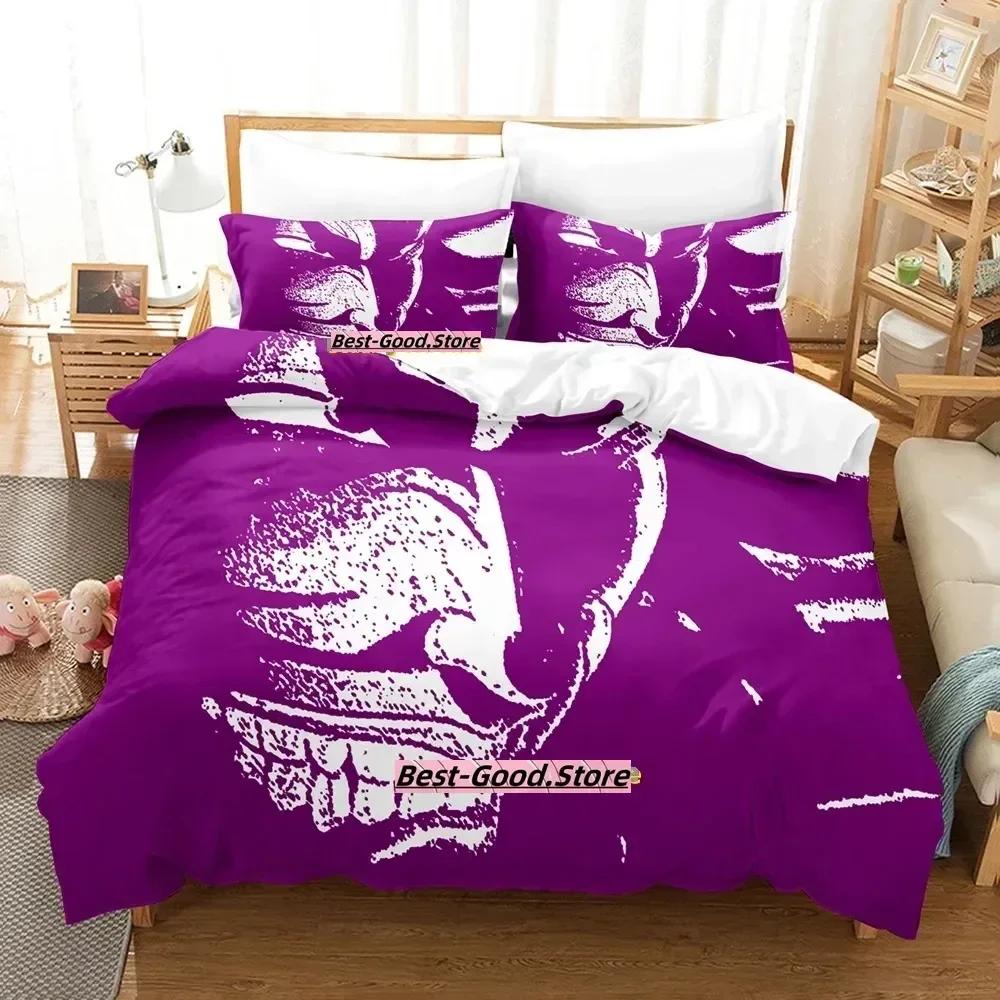 Top Baki Hanma Beding Set Single Twin Printed Bed Linen Set With Pilowcase Bed Soft Duvet Cover Soft Single Double Quen Super King-Sized Dimensionsd