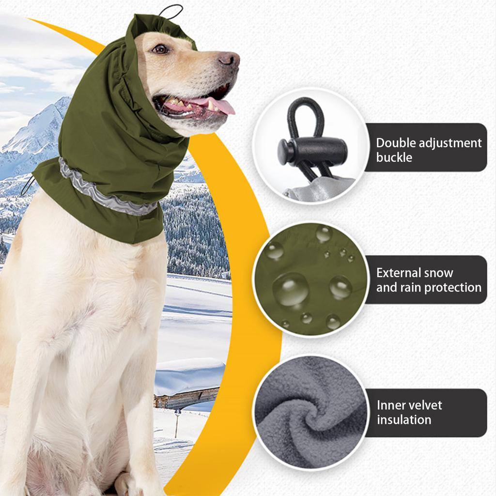 Dog Firework Noise Protection Waterproofed Ear Wrap Reflective Dog Ear Head for Grooming Bathing