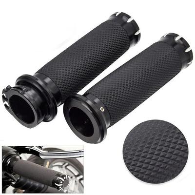 For Harley Sportster 883 1200 Touring Dyna Softail Rubber Motorcycle Handlebar Hand Grip 1'' 25mm Handle Bar Grips