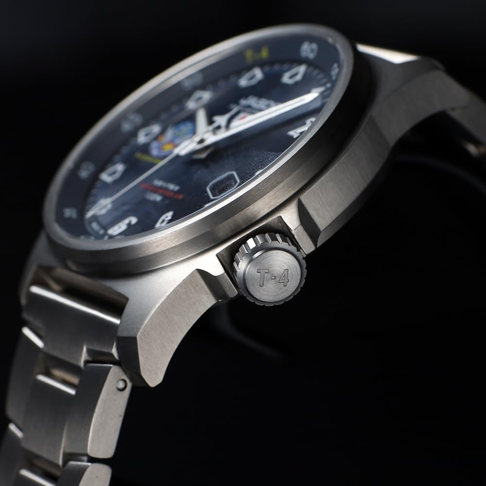 KENTEX - Solar Watch - S815M-07 - Edition of Blue Impulse Titanium Solar 30th Anniversary Model T-4 - Blue