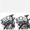 Metal Bike Basket Rounded Corners Rectangular Bike Basket Cycle Storage Rack Cylindrical Frame