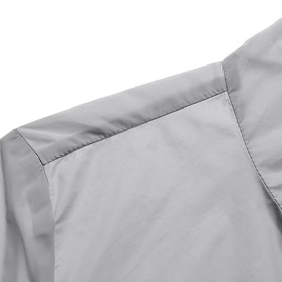 Sun Protection Coat Solid Color Drawstring Summer Relaxed Fit Hood Outdoor Windbreaker for Camping Hiking Fishing Riding