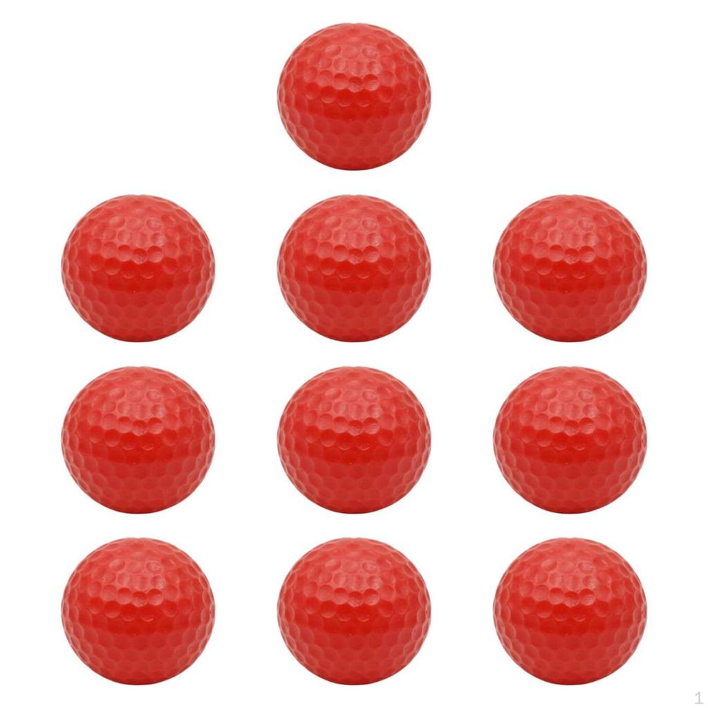 10 Pieces Colored Golf Practice Ball Colorful Water Easy to Retrieve Sports Gear